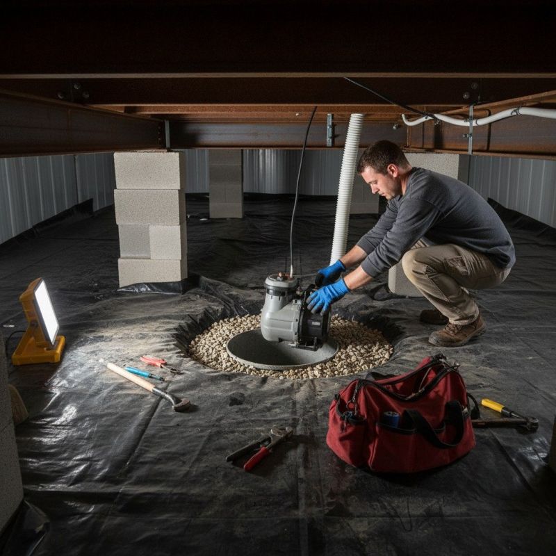 Basement Drainage Installation in Tuscaloosa, AL