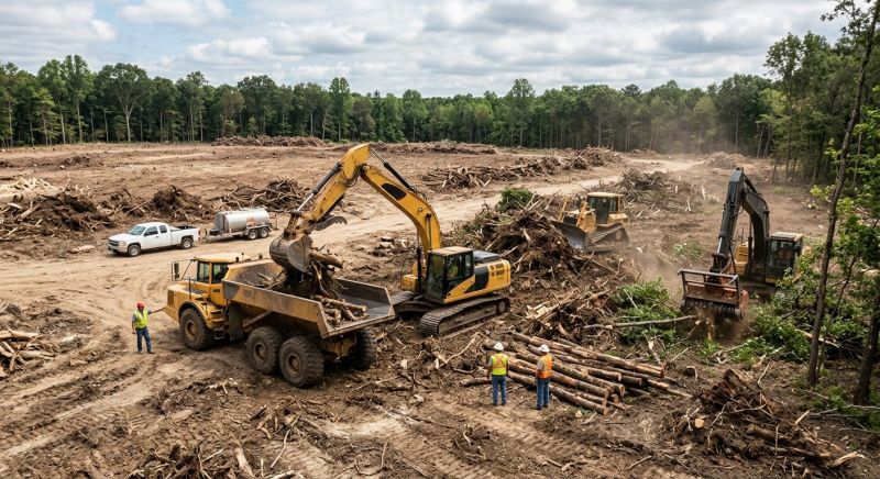 Commercial Lot Clearing in Gwinnett County, GA