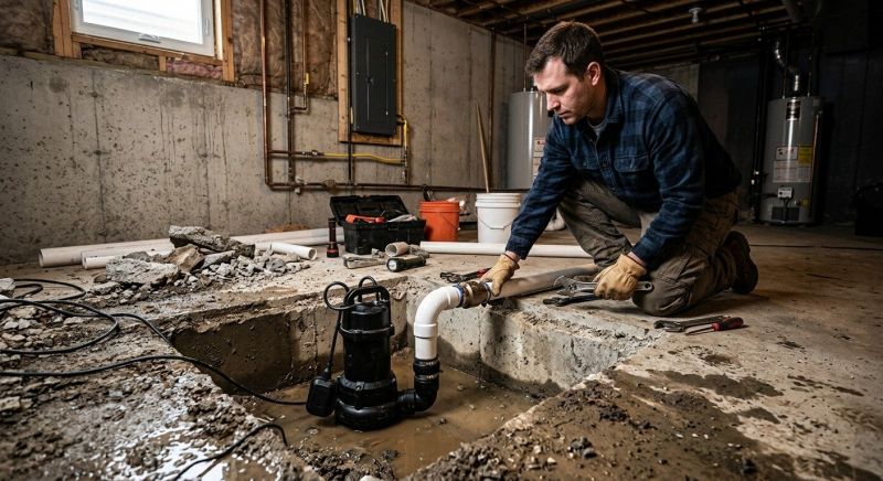 Sump Pump Plumbing in Manchester, NH